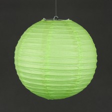 12" RND PAPER LANTERN LT.LIME
