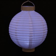 10"LED RND PAPER LNTRN BATTERY