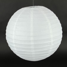 18"RND PAPER LANTERN WHITE