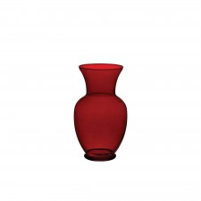 9" SPRING VASE RUBY 6/CS
