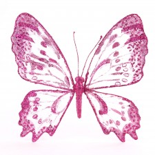 MED.SHEER BUTTERFLY W/GLT A4