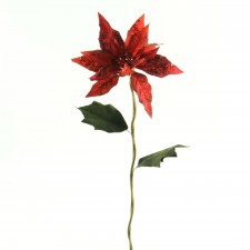 18"POINSETTIA STEM RED A4