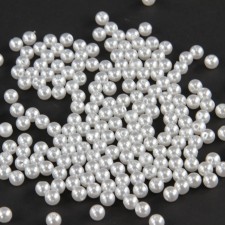 8MM PLASTIC PEARL BEADS