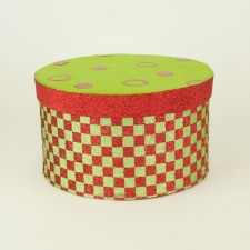 ROUND HAT BOX S2 RED/GREEN