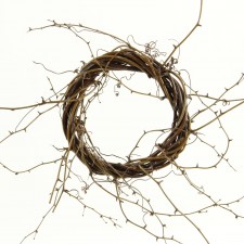 GRAPE VINE WREATH S1 NATURAL