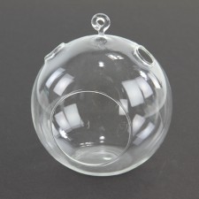 5"D GLASS BALL T-LITE HOLDER