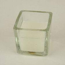 CANDLE VOTIVE W/SQ.GLASS 75/CS
