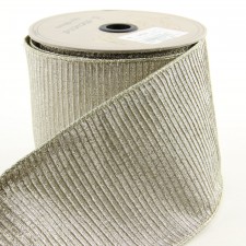 4"X10YD PLEATED LAME PLATINUM