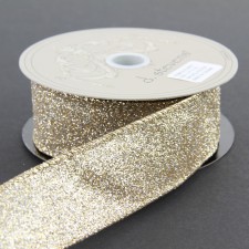 1.5"X10YD GLIT.GLD/SILV RBBN