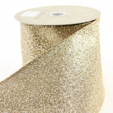 4"X10YD GLIT.GLD/SILV RBBN