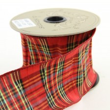2.5"X10YD FAUX DUPION PLAID