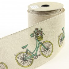 4"X10YD LINEN BICYCLE NAT A10