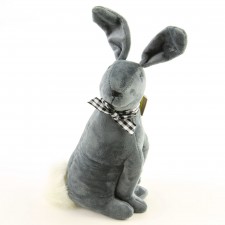 10.5"VELVTN SITTING RABBIT A4