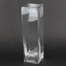 14" X 4" X 4" SQ VASE