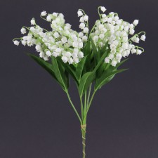 13"PLST LILY OF VALLY X5 6/PKG