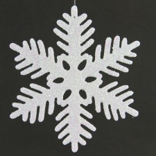 5.5"PLST.SNOWFLAKE ORN 6PC/BG