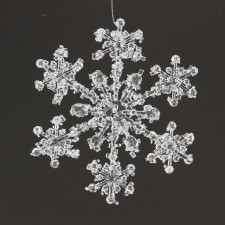 5" LG SNOWFLAKE 6PC/BG CLEAR