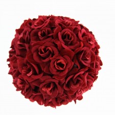 4.5"MINI TEA ROSE BALL W/HNGR