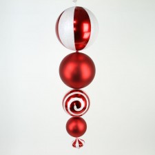 40"PEPPERMINT BALL DROP