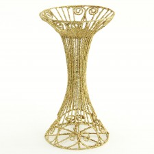 12"LAZER GLT WIRE CANDLE HLDR