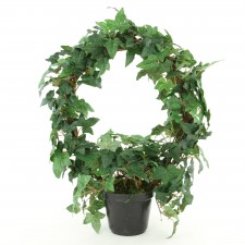 18" POTTED BOSTON IVY WREATH