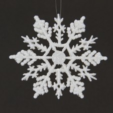 4" SNOWFLAKE ORNA. 12/BG