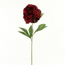30.5" LARGE PEONY W/3LVS BURGU