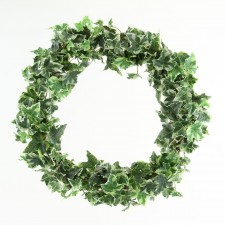 18" IRISH IVY WREATH CRM/GRN