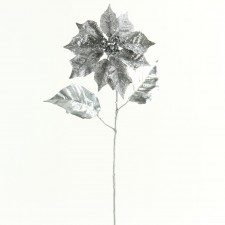 27" GLIT.POINSETTIA W/3LVS