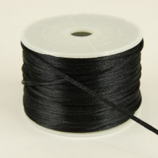 1/16"X50YD SATIN CORD BLACK