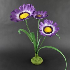 DAISIES W/BASE PURPLE