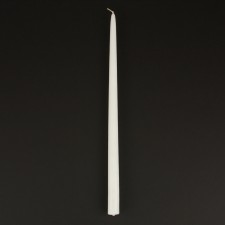 18" TAPER CANDLE 12DZ/CS WHT