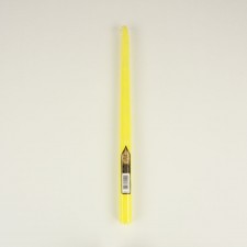 15" TAPER CANDLE 144/CS YELLW