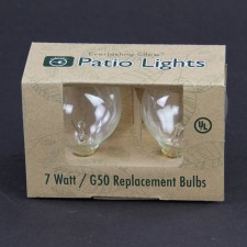 G50-7WATT CLR BLB 2/BX A25