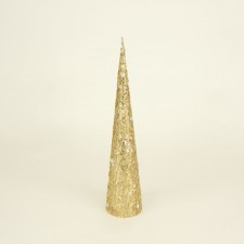 TREE W/GLITTER S1 GOLD