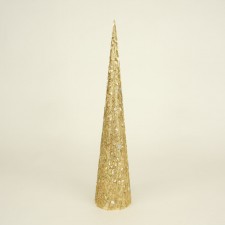 TREE W/GLITTER S2 GOLD