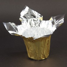 4"POT COVER X1 MATTE GOLD
