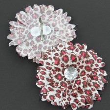 4"ANIMAL PRINT CLIP 12/PKG A4