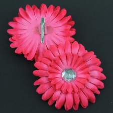 4"FLOWER CLIP 12PC/PKG FUCHSIA