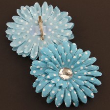 4"RAINBOW FLOWER CLIP 12/PKG