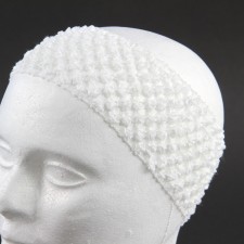 5.5"L STRETCH HEADBAND WHITE