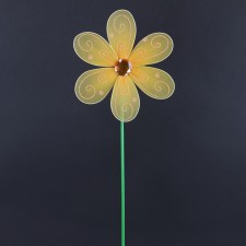 9.25"X29"STONE FLOWER STICK