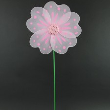 16"X36"FLOWER STICK PINK