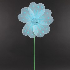 16"X36"FLOWER STICK BLUE