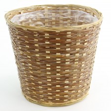 8" BAMBOO POT LINED