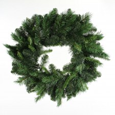 24" SILVER PINE WREATH 190T