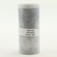 GLITTER .015 SILVER 1LB