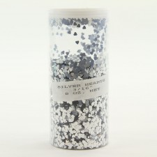 3/16" HEARTS 1/2LB SILVER