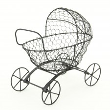 metal baby carriage