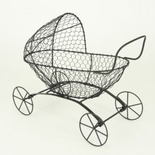 12.5" BABY BUGGY BLACK WIRE